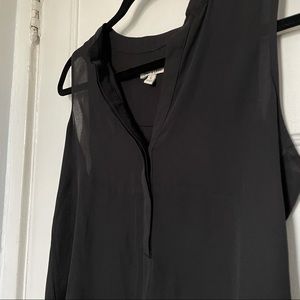 Emma & Olivia | Black Chiffon Top